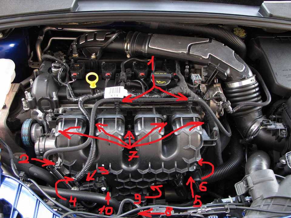 Руководство по ремонту ford focus (форд фокус) 1998-2005 г.в. 2.5.2 разборка двигателя zetec-se 1,4 – 1,6 л